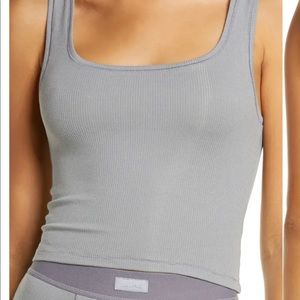 SKIMS COTTON RIB TANK in PACIFIC